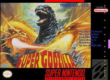 Pochette Super Godzilla version Super Nintendo