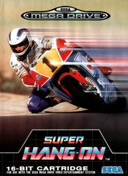 Pochette Super Hang-On version Megadrive