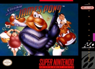 Pochette Super James Pond version Super Nintendo