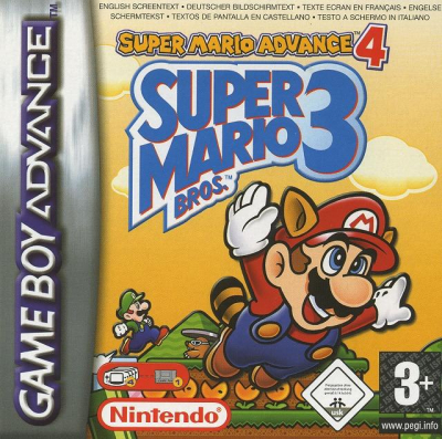 Pochette Super Mario Bros. 3 : Super Mario Advance 4 version GameBoy Advance