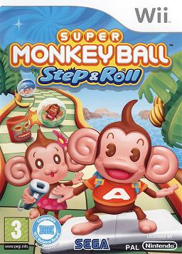 Pochette Super Monkey Ball Step & Roll version Wii