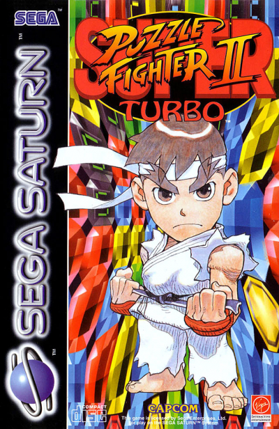 Pochette Super Puzzle Fighter II Turbo version Saturn