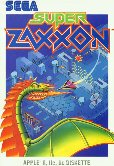Pochette Super Zaxxon version Apple II