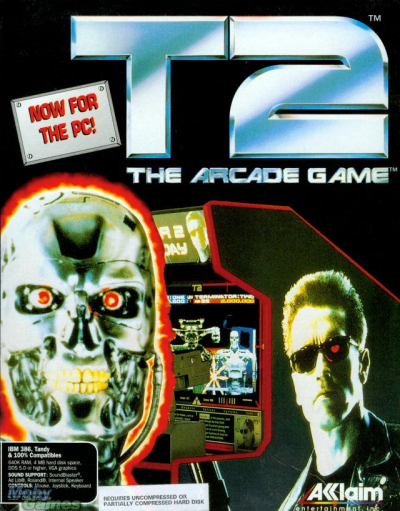 Pochette T2 : The Arcade Game version PC MS-DOS