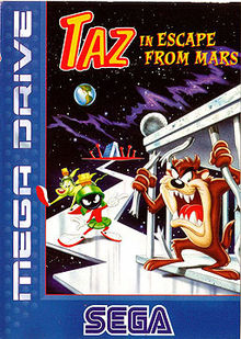 Pochette Taz in Escape from Mars version Megadrive