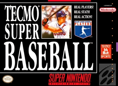 Pochette Tecmo Super Baseball version Super Nintendo
