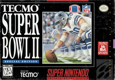 Pochette Tecmo Super Bowl II Special Edition version Super Nintendo
