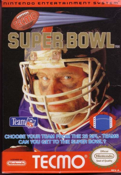 Pochette Tecmo Super Bowl version NES