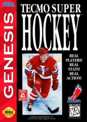 Pochette Tecmo Super Hockey version Megadrive