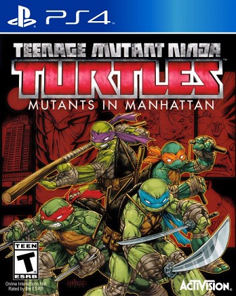 Pochette Teenage Mutant Ninja Turtles : Des mutants à Manhattan version PlayStation 4