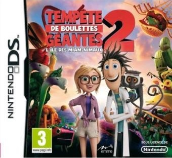 Pochette Tempête de boulettes géantes 2 : L'île des miam-nimaux version DS