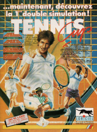 Pochette Tennis Cup version PC MS-DOS