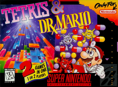 Pochette Tetris & Dr. Mario version Super Nintendo