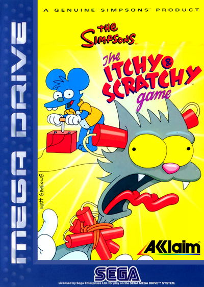 Pochette The Itchy & Scratchy Game version Megadrive