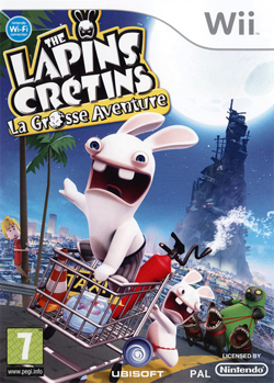 Pochette The Lapins Crétins : La Grosse Aventure version Wii