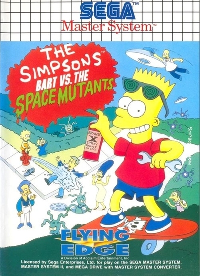 Pochette The Simpsons : Bart vs the Space Mutants version Master System