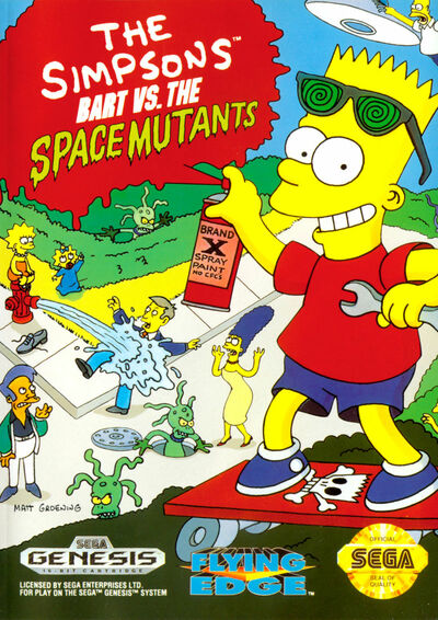 Pochette The Simpsons : Bart vs the Space Mutants version Megadrive