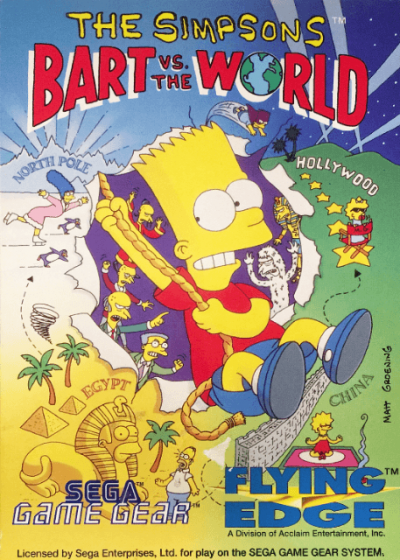 Pochette The Simpsons : Bart vs the World version GameGear