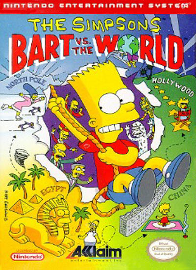 Pochette The Simpsons : Bart vs the World version NES