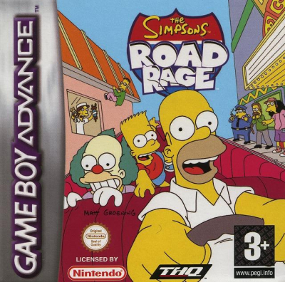 Pochette The Simpsons : Road Rage version GameBoy Advance