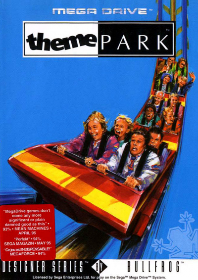 Pochette Theme Park version Megadrive