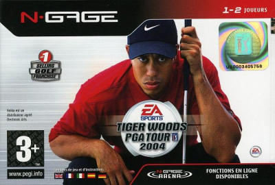 Pochette Tiger Woods PGA Tour 2004 version N-Gage
