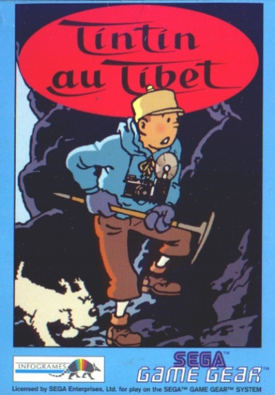 Pochette Tintin au Tibet version GameGear