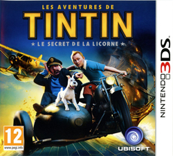 Pochette Tintin : le Secret de la Licorne version 3DS