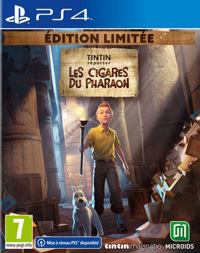 Pochette Tintin Reporter - Les cigares du Pharaon version PlayStation 4