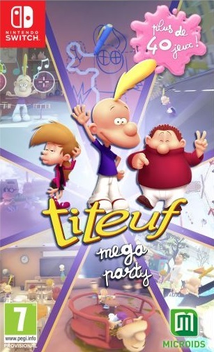 Pochette Titeuf Mega Party version Switch