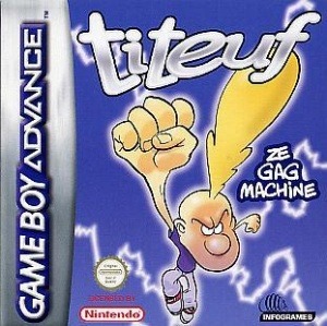 Pochette Titeuf Ze Gag Machine version GameBoy Advance