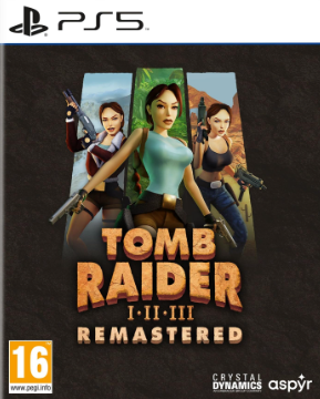 Pochette Tomb Raider I-II-III Remastered version PlayStation 5