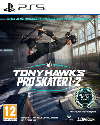 Pochette Tony Hawk's Pro Skater 1+2 version PlayStation 5