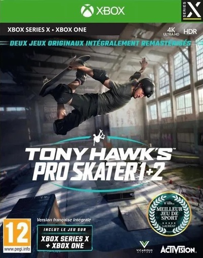Pochette Tony Hawk's Pro Skater 1+2 version Xbox Series X/S