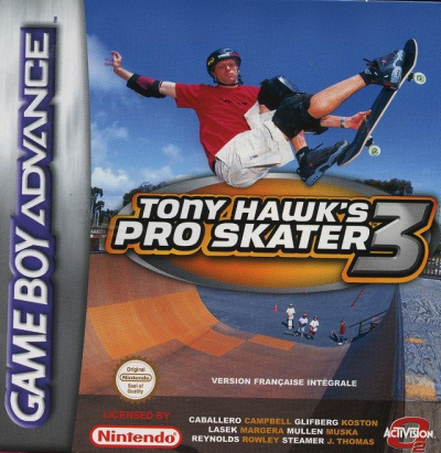 Pochette Tony Hawk's Pro Skater 3 version GameBoy Advance