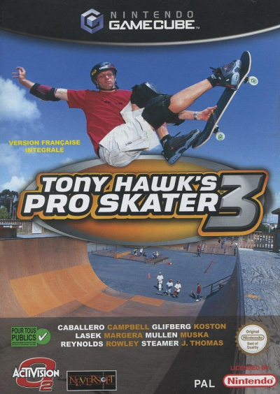 Pochette Tony Hawk's Pro Skater 3 version GameCube