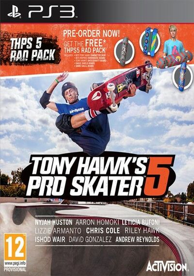 Pochette Tony Hawk's Pro Skater 5 version PlayStation 3
