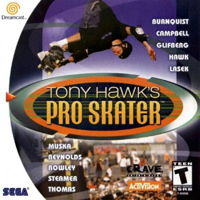 Pochette Tony Hawk's Skateboarding version Dreamcast