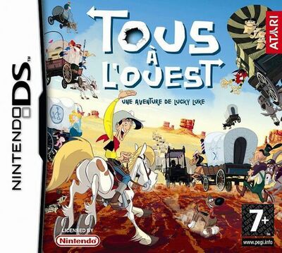 Pochette Tous à l'ouest : Une aventure de Lucky Luke version DS