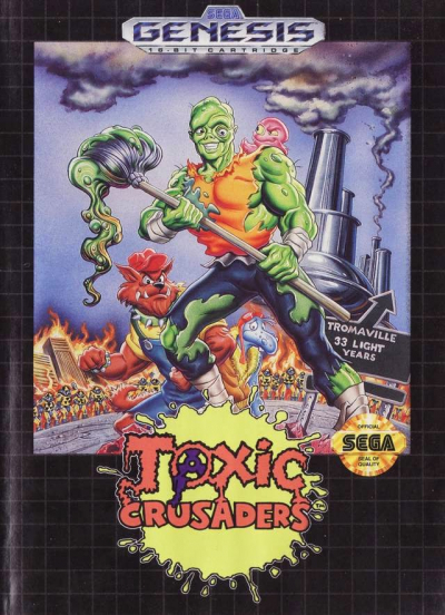 Pochette Toxic Crusaders version Megadrive