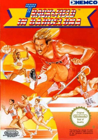 Pochette Track & Field in Barcelona version NES
