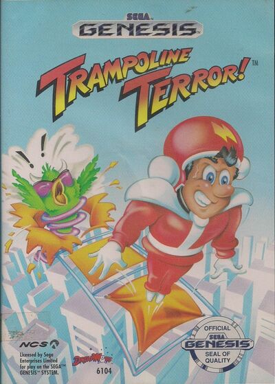 Pochette Trampoline Terror ! version Megadrive