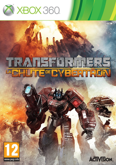 Pochette Transformers : La Chute de Cybertron version Xbox 360