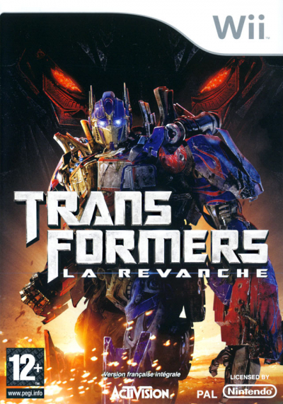 Pochette Transformers : La Revanche version Wii