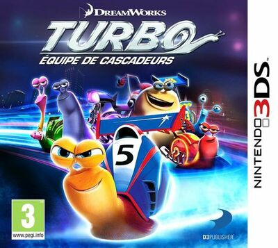 Pochette Turbo : Equipe de cascadeurs version 3DS