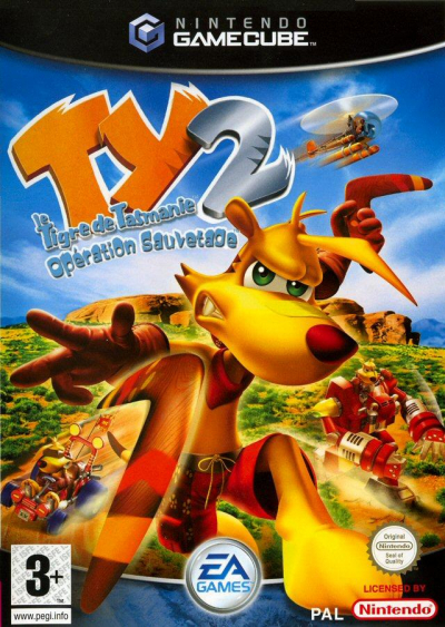 Pochette Ty 2 : Opération Sauvetage version GameCube