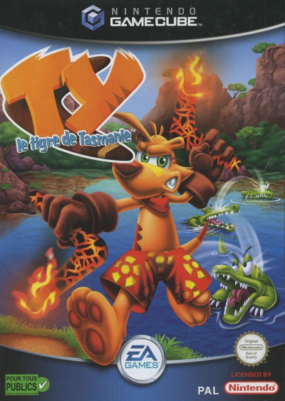 Pochette Ty le tigre de Tasmanie version GameCube