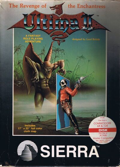 Pochette Ultima II : Revenge of the Enchantress version Commodore 64