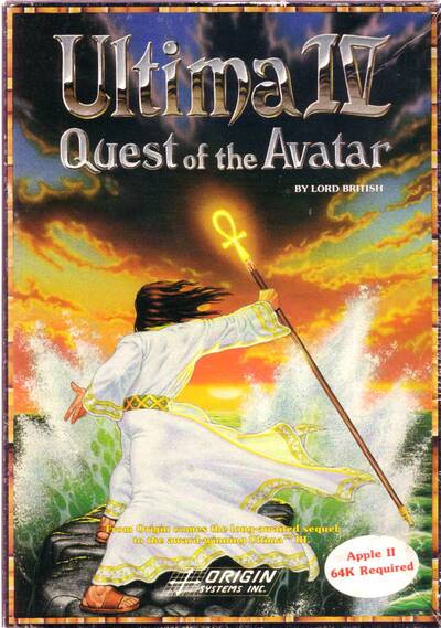 Pochette Ultima IV : Quest of the Avatar version Apple II