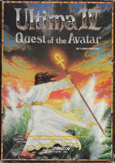 Pochette Ultima IV : Quest of the Avatar version Atari 800